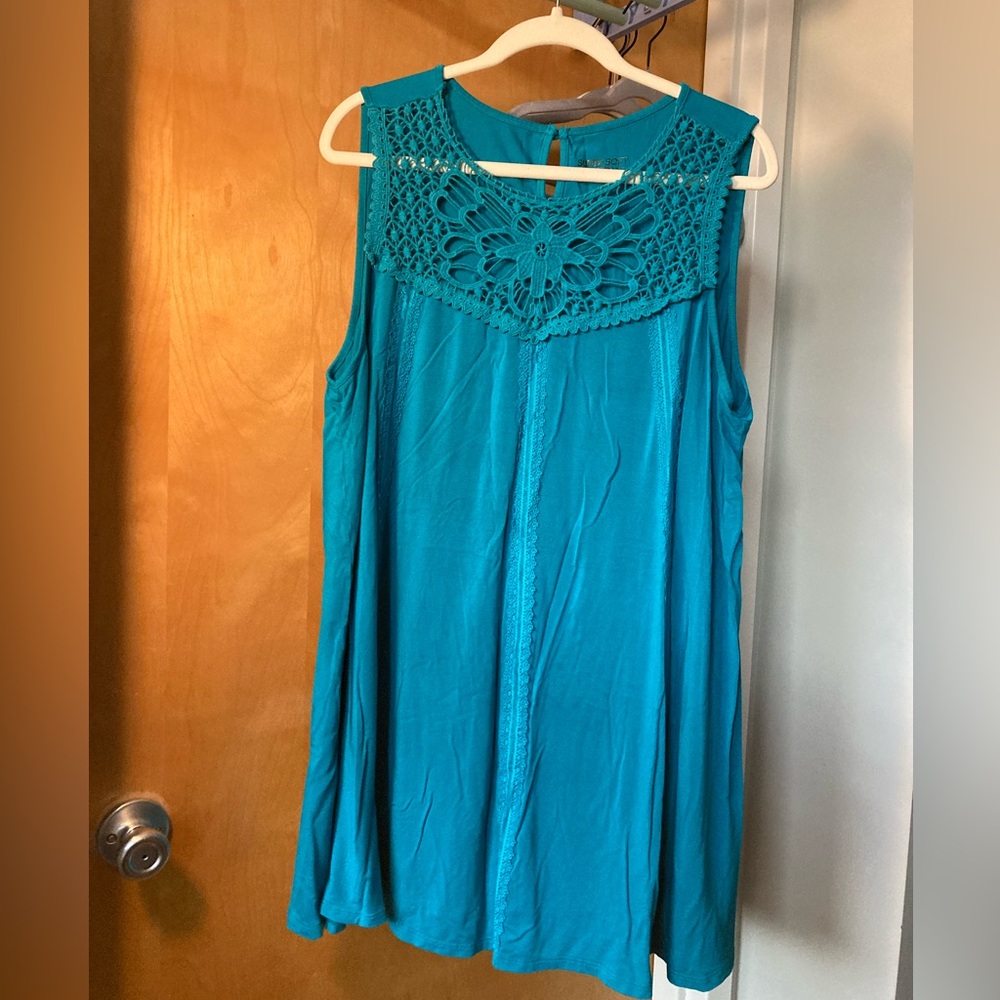 Torrid Torquoise Super Soft Knit Top